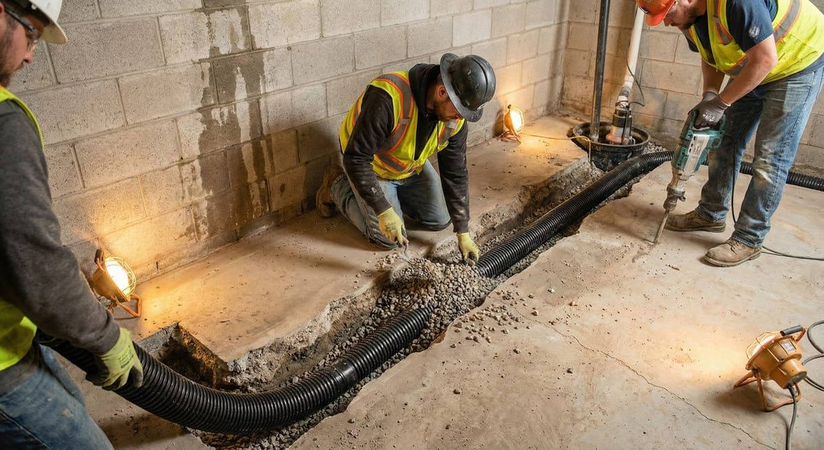 Interior Drain Tile System